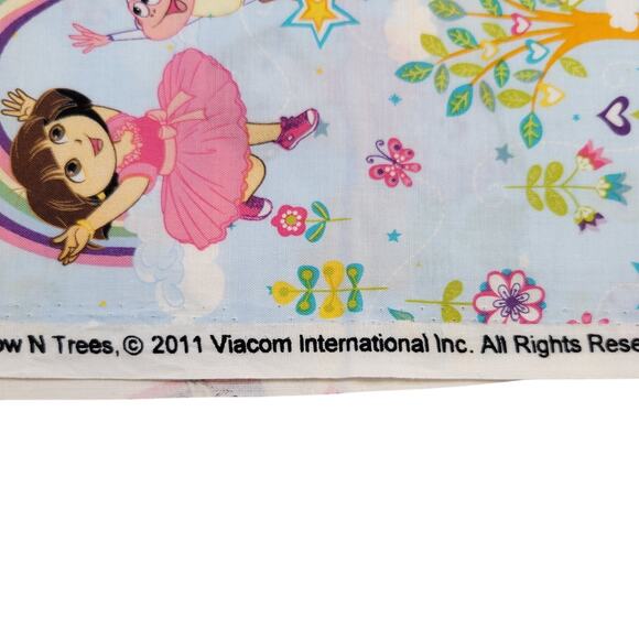 Cotton Fabric Dora Dancing With Rainbow N Trees 2011 Springs Creative 43” x 44” - Picture 5 of 13
